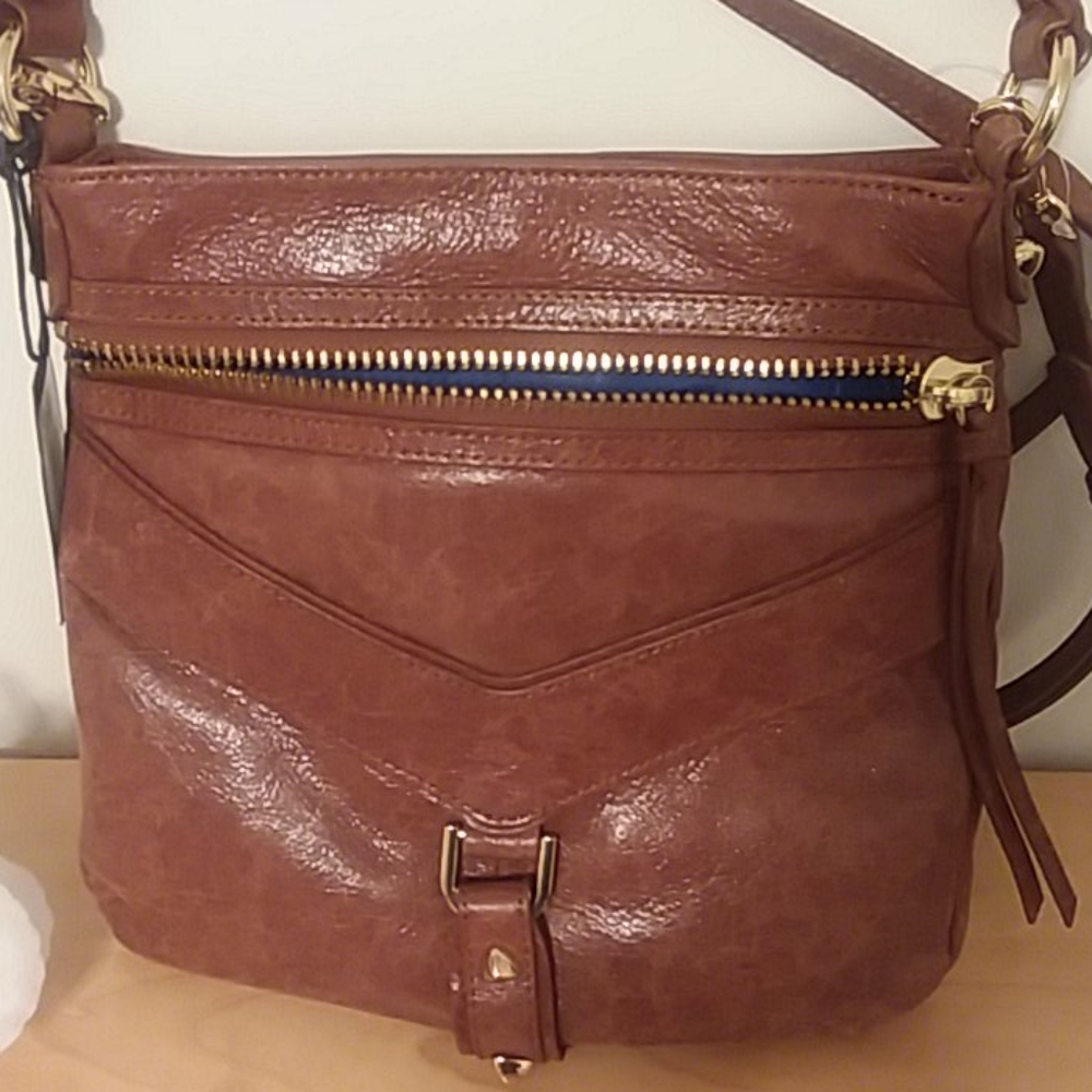 Botkier Trigger Leather Convertible Crossbody Messenger Bag in Nutmeg Color NWT - Picture 7 of 16